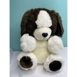 a fiesta toys Brown And White Plush‎ Dog 15" Long